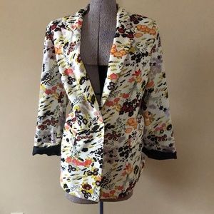 Topshop Idol Floral Blazer